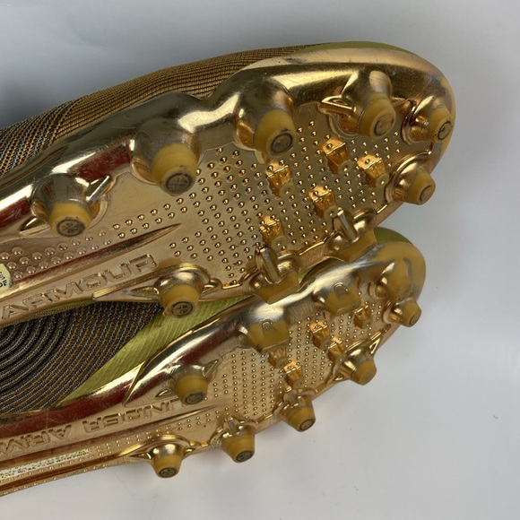 Under Armour Men's Spotlight MC Gold Football Cleats, Size 12 - Picture 12 of 16